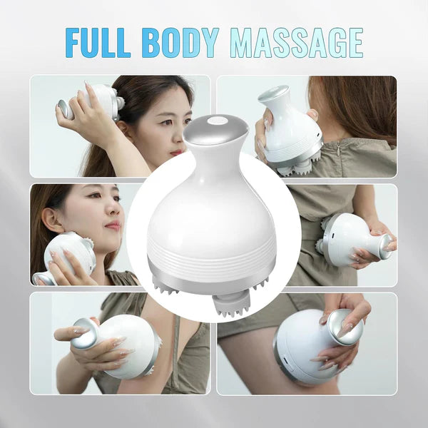 Blueidea Electric Hand Massage Back Muscle Massage Vibration Massage Electric Scalp Massage USB Scalp Massager with 76 Massage Spots 4 Modes Head Meridians Massager Stress Relief Portable Scalp Massager Shampoo Massagers Scalp Brush