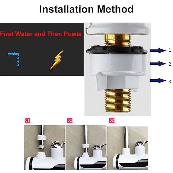 Instant Electric Water Heater Tap 3-5 Seconds Fast Heating
