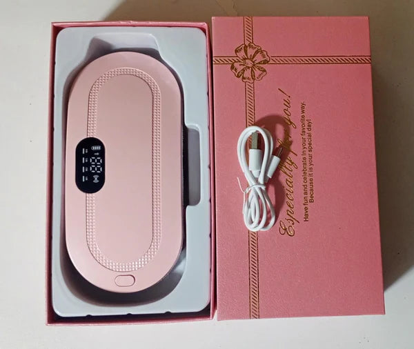 PERIOD CRAMP RELIEF BELT -Portable Menstrual Heating Pad, Heated Belly Belt for Menstrual Cramp Relief with 4 Heat Levels and 3 Modes, Electric Belt Massage for Women and Girls - Period Pain Electric Warming Belt Massager for Women-Massager