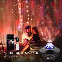 Starry Projector Light Galaxy Seen For Kids, Led Star Projector Star Lights With Remote Control, Night Light Compatible With Alexa &google Bluetooth Speaker, Nebula Projector With Ocean Wave, Christmas Gift For Kids