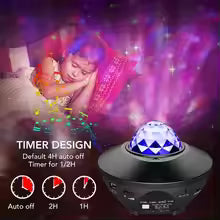 Starry Projector Light Galaxy Seen For Kids, Led Star Projector Star Lights With Remote Control, Night Light Compatible With Alexa &google Bluetooth Speaker, Nebula Projector With Ocean Wave, Christmas Gift For Kids