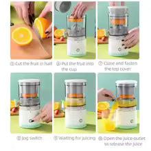 Portable Electric Citrus Juicer Hands-free Rechargeable Orange Lemon Grapefruit Juicer Easy To Clean Juicer Machine | Orange, Lemon Juicer And Squeezer | Juice Extractor | Juice Blender