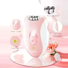 Kemei KM-189A Women Electric Epilator Shaver Rechargeable Lady's Epilator Bikini Body Hair Trimmer Hair Removal Body Beauty Care
