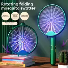 3000V Electric Mosquito Racket Mosquito Killer Lamp USB Rechargeable Foldable Mosquito Repellent Lamp Swatter Fly Swatter