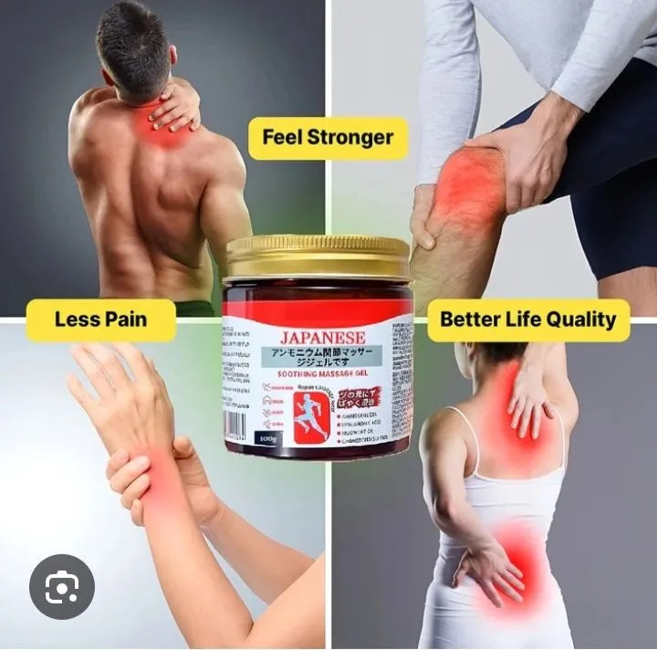 Japanese Soothing Massage Gel for Back, Knee, Joint, Muscle Pain Relief Gel (100 g)