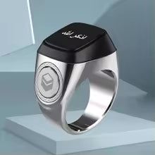 Smart Tasbih Tally Counter Ring For Muslims Zikr Digital Tasbeeh 5 Prayer Time Reminder Bluetooth High-end Smart Wearable Rings