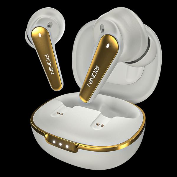 Ronin R‑7065 Eclipse TWS Earbuds – Bluetooth 5.3, Hyper ANC, 6 Hr Playback, 80 Hr Total, Quad‑Mic ENC