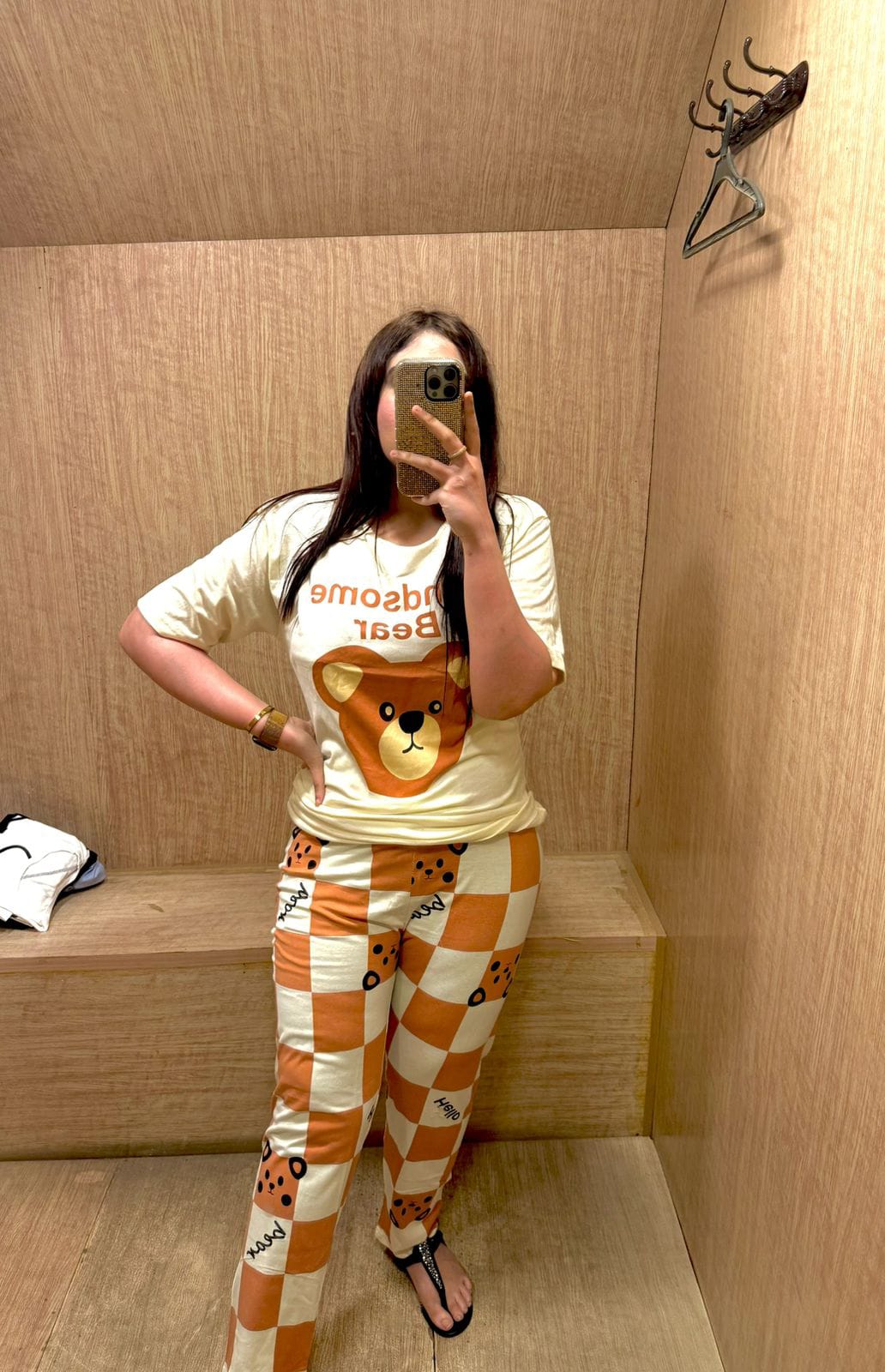 🛌 Women Printed Night Suit – Soft Jersey Fabric