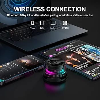 R9 Multi Functional Wireless Charger Mini Portable Bluetooth Speaker Phone Holder RGB Night Light All-in-one Machine HIFI Audio