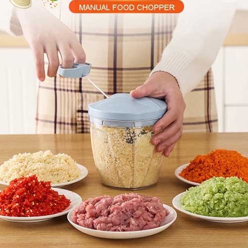 Speedy Chopper 3 Blades & 5 Blades Different Sizes - Manual Hand Pull